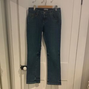 Stylish Blue Straight Leg Women's Jeans